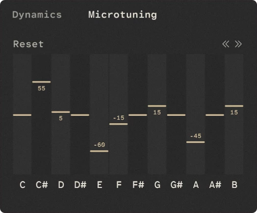 Microtuning Controls