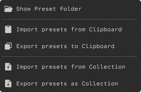 Preset Browser